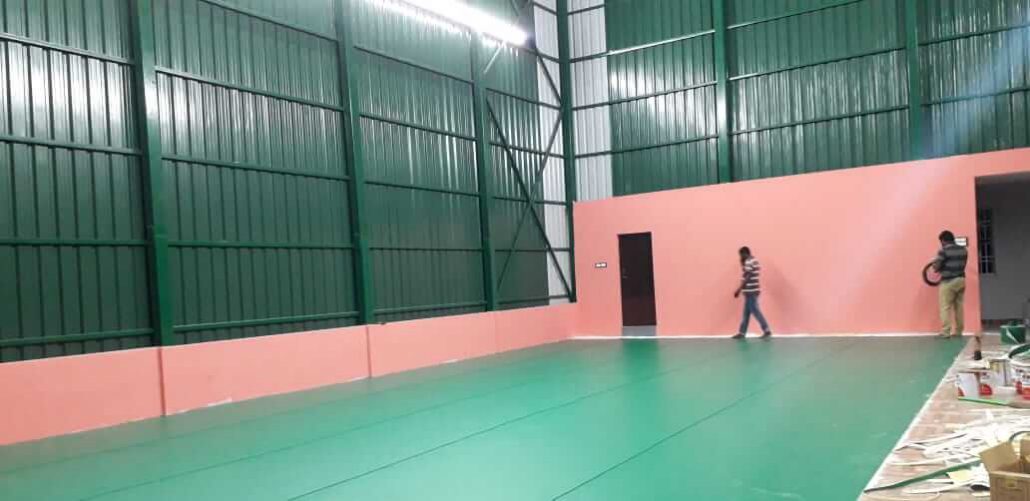 Badminton Court Shed - JANANI ROOFING & STRUCTURALS